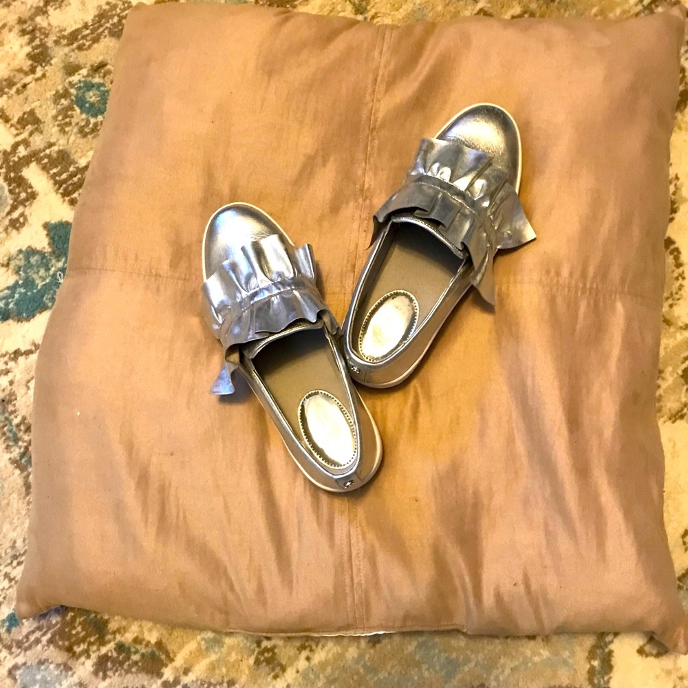 Michael Kors platform sneaker silver 8
